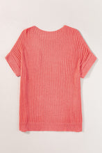 Load image into Gallery viewer, Round Neck Half Sleeve Knit Top