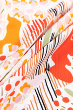 Load image into Gallery viewer, Floral Notched Lantern Sleeve Blouse