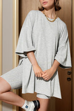 Load image into Gallery viewer, Slit Round Neck Top and Shorts Set