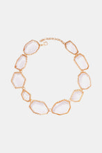 Load image into Gallery viewer, Geometrical Shape Zinc Alloy Frame Resin Necklace