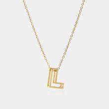 Load image into Gallery viewer, Stainless Steel Letter Pendant Necklace