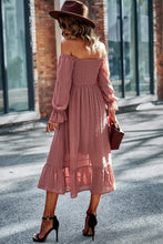 Load image into Gallery viewer, Swiss Dot Smocked Square Neck Dress