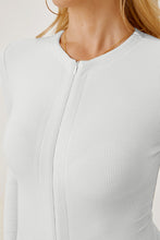 Load image into Gallery viewer, Zip Up Long Sleeve Bodysuit