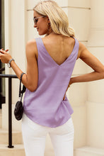 Load image into Gallery viewer, Solid V-Neck Wide Strap Tank