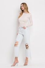 Load image into Gallery viewer, The Nashville Moon Ultra High Rise VERVET by flying monkey Cropped Flare Jeans