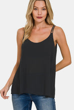 Load image into Gallery viewer, Zenana Woven Double Spaghetti Strap V-Neck Cami