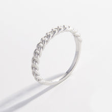 Load image into Gallery viewer, 925 Sterling Silver Curb Chain Ring