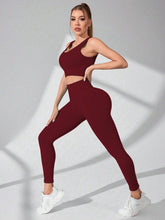 Load image into Gallery viewer, Scoop Neck Wide Strap Top and Pants Active Set