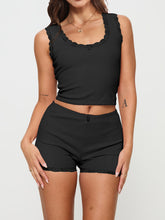 Load image into Gallery viewer, Scoop Neck Wide Strap Top and Shorts Set