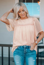 Load image into Gallery viewer, Flutter Sheer Sleeves Babydoll Top