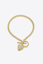 Load image into Gallery viewer, Stainless Steel Heart Bracelet