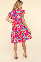 Load image into Gallery viewer, Haptics Printed Ruffled Tiered Dress with Side Pockets