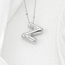 Load image into Gallery viewer, Copper Bubble Letter Pendant Necklace