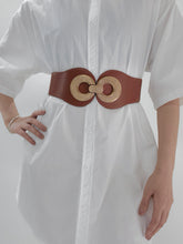 Load image into Gallery viewer, Alloy Buckle Elastic PU Belt