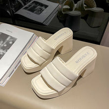 Load image into Gallery viewer, Open Toe Block Heel Sandals