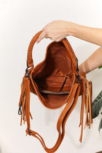 Load image into Gallery viewer, SHOMICO PU Leather Fringe Detail Shoulder Bag