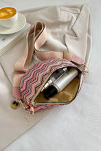 Load image into Gallery viewer, Adored Chevron Straw Sling Bag