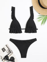 Load image into Gallery viewer, Ruffled Textured Wide Strap Two-Piece Bikini Set