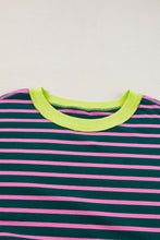 Load image into Gallery viewer, Striped Round Neck Half Sleeve T-Shirt