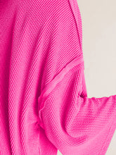 Load image into Gallery viewer, Mock Neck Dropped Shoulder T-Shirt