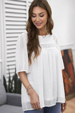 Load image into Gallery viewer, Flutter Sheer Sleeves Babydoll Top