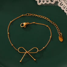 Load image into Gallery viewer, Titanium Steel Bow Bracelet