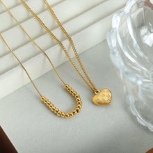 Load image into Gallery viewer, Heart Pendant Double-Lrayed Necklace