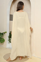 Load image into Gallery viewer, V-Neck Three-Quarter Sleeve Cover-Up