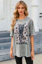 Load image into Gallery viewer, GO GO GO GIRL Round Neck Short Sleeve T-Shirt