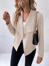 Load image into Gallery viewer, Collared Neck Long Sleeve Jacket