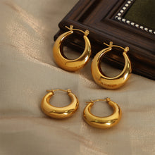 Load image into Gallery viewer, 18K Gold-Plated Huggie Earrings