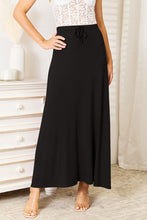 Load image into Gallery viewer, Double Take Full Size Soft Rayon Drawstring Waist Maxi Skirt Rayon