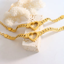 Load image into Gallery viewer, Titanium Steel Cutout Heart Bracelet