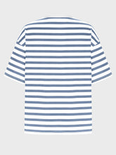 Load image into Gallery viewer, Striped Round Neck Half Sleeve T-Shirt