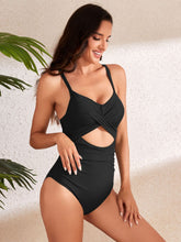 Load image into Gallery viewer, Crisscross Cutout V-Neck One-Piece Swimwear