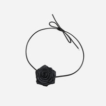 Load image into Gallery viewer, PU Leather Rope Rose Shape Necklace