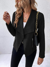 Load image into Gallery viewer, Collared Neck Long Sleeve Jacket