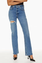 Load image into Gallery viewer, Distressed Straight Jeans with Pockets