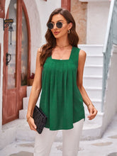 Load image into Gallery viewer, Ruched Square Neck Tank