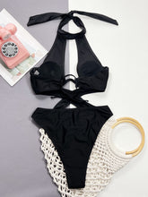Load image into Gallery viewer, Cutout Halter Neck One-Piece Swimwear