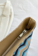 Load image into Gallery viewer, Chevron Straw Tote Bag