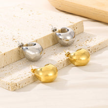 Load image into Gallery viewer, Stainless Steel Moon Shape Earrings