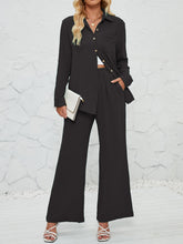 Load image into Gallery viewer, Textured Button Up Shirt and Pants Set
