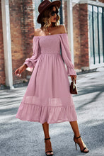 Load image into Gallery viewer, Swiss Dot Smocked Square Neck Dress