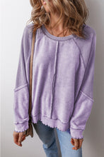 Load image into Gallery viewer, Round Neck Long Sleeve Sweatshirt