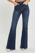 Load image into Gallery viewer, RISEN High Waist Raw Hem Flare Jeans