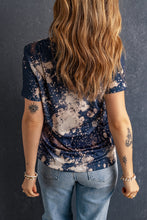 Load image into Gallery viewer, Letter Graphic Round Neck Short Sleeve T-Shirt