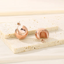 Load image into Gallery viewer, Stainless Steel Moon Shape Earrings