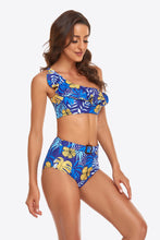 Load image into Gallery viewer, Ruffled One-Shoulder Buckled Bikini Set