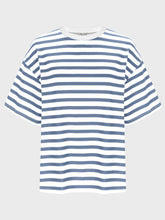 Load image into Gallery viewer, Striped Round Neck Half Sleeve T-Shirt